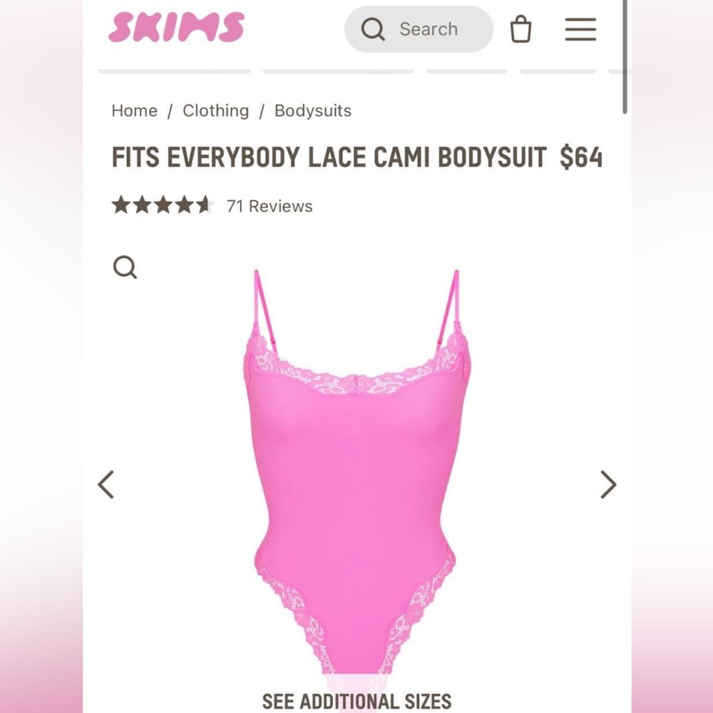 Brand new skims boysuit